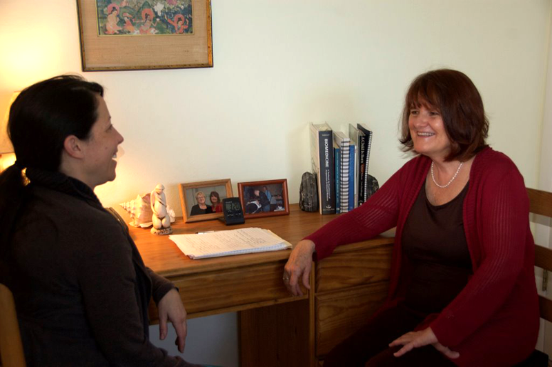 Molly Greacen and patient